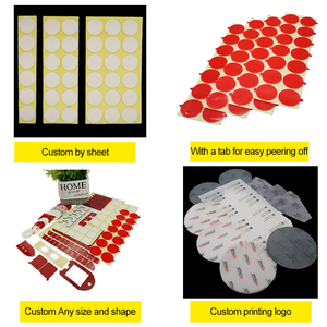 Foglio adesivo per rivestimento adesivo con nastro adesivo <span class=keywords><strong>biadesivo</strong></span> a punti sottili appiccicosi trasparenti a doppia faccia quadrati Nano - Product Image 6