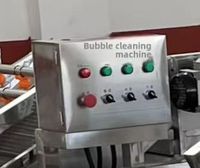 Industriële SUS304 belletjeswasmachine voor fruit en groenten, geschikt voor voedselverwerking