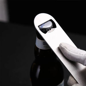 Abridor de Botellas Plano de Acero Inoxidable al por Mayor para Bar, Cocina y Fiestas, Herramienta para Abrir Botellas de Cerveza - Product Image 2
