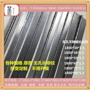 Charnières de piano Guan Yan Wujin en acier inoxydable 304 pleine longueur pour meubles sur mesure - Product Image 5