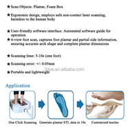 Scanner plantaire 3D de qualité industrielle, équipement de mesure de la forme du pied pour la conception de semelles personnalisées et la R&D de chaussures