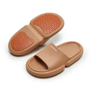 EVA Lightweight Summer Sandals Anti-Slip Indoor Slippers With Round Platform Cushioned Bathing Shoes Men Women Design