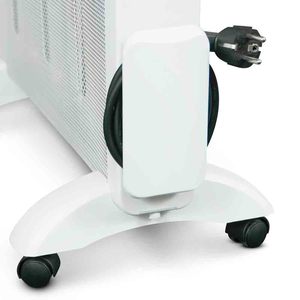 Calentador Eléctrico Runkel de 2000W, 4 Elementos, Radiador de Mica, Blanco, Portátil con Ruedas - Product Image 4