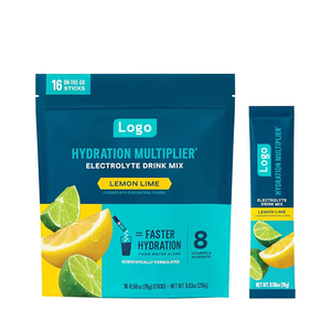 Vegan Lemon Lime Sabor Hidratación Electrolito en polvo Bebida Suplemento multivitamínico para la hidratación para todas las mujeres embarazadas - Product Image 1