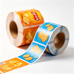 Film d'emballage laminé en BOPP de qualité alimentaire imprimé sur mesure, film transparent brillant pour l'emballage de bonbons, biscuits et en-cas - Product Image 1