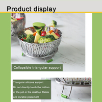 Beeman 9 "11" Cuisine Cuisson Maïs Doux Légumes En Acier Inoxydable Cuiseur Vapeur Pot Panier