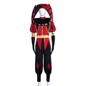 Costume de bouffon médiéval pour adulte Pierrot, ensemble de <span class=keywords><strong>d</strong></span>éguisement de harlequin pour homme avec masque pour Halloween, fête de <span class=keywords><strong>carnaval</strong></span> - Product Image 5