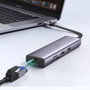 <span class=keywords><strong>UGREEN</strong></span> CM512 <span class=keywords><strong>Hub</strong></span> <span class=keywords><strong>USB</strong></span> <span class=keywords><strong>C</strong></span> 7 en 1, Múltiples Puertos, Alta Velocidad, para Teléfono y Portátil, Tipo <span class=keywords><strong>C</strong></span>, Base <span class=keywords><strong>USB</strong></span>, Lector de Tarjetas TF y SD, Adaptador Gigabit Ethernet - Product Image 3