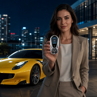 Clé de voiture intelligente CF700 3ème génération à écran tactile 4 boutons, entrée sans clé, accès confortable au coffre, compatible Apple Find My, certifiée MFi