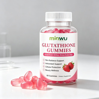 Complément alimentaire en gommes à mâcher à base de L-glutathion et de vitamine C, formule naturelle à base de pectine, sans gélatine, 180g, soutien beauté