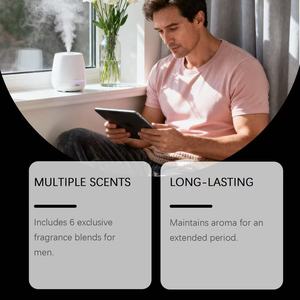 Sản phẩm hương liệu thuốc lá tuyệt đối & gỗ đàn hương & tinh dầu tuyết tùng với mùi hương tươi mát cho nam giới để giảm căng thẳng - Product Image 5