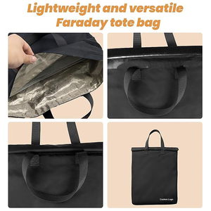 Faraday Bags with Handle,Anti-Tracking Faraday Bag Laptops,<b>Tablets</b>,Phone,Car Key FOB Signal Blocking Carry Handle Bag - Product Image 2