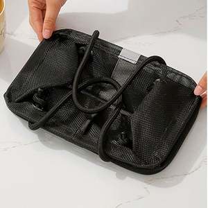 Panier de rangement et de toilettage de voyage portable de grande capacité, nouveau sac de bain pliable avec fonction de drainage - Product Image 2