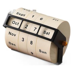 Memory <b>Rotating</b> Perpetual Calendar <b>Desk</b> Calendar For Office Desktop Use 2024 Creative Design - Product Image 2