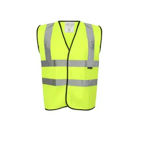 Safety Reflective Vest Hot Sale OEM Visibility Cotton Protects The Safety of Road Construction Personnel Front Zipper 4/2/none