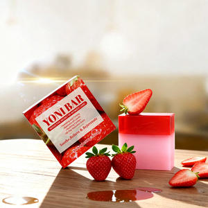 <span class=keywords><strong>Savon</strong></span> <span class=keywords><strong>intime</strong></span> féminin à la fraise biologique pour femmes, nettoyant en profondeur, apaisant et hydratant, marque privée, 100g - Product Image 4