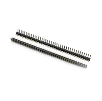 Conector de Placa de Circuito Impreso (PCB) Personalizado de 2.54mm, Tipo Pin Header Macho, 1x40 Pines, Fila Simple o Doble