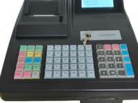 LongFly pos ECR mesin kasir lama, mesin kasir murah dengan 64 tombol tampilan LED POS untuk bisnis kecil
