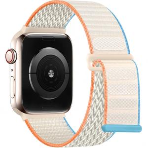 สายนาฬิกาข้อมือผ้าไนลอนแบบยืดหยุ่นปรับได้ทันสมัย Win-Win สำหรับ <span class=keywords><strong>Apple</strong></span> <span class=keywords><strong>Watch</strong></span> Series 11 46 มม. เหมาะสำหรับการวิ่ง - Product Image 4