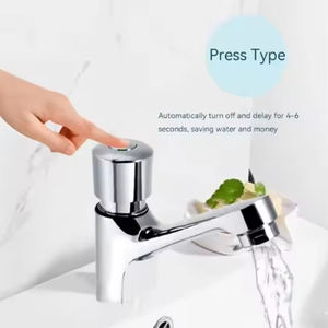 Rubinetto SANIPRO per WC Pubblico con Pulsante a Chiusura Automatica Cromato, Risparmio Idrico con Ritardo Temporizzato, Rubinetteria per Lavabo Bagno - Product Image 4