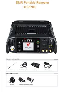 Tyt Td-5700 DMR <span class=keywords><strong>SFR</strong></span> Répéteur Portable 25W Talkie Walkie IP67 Étanche Longue Portée Batterie Grande Capacité - Product Image 4