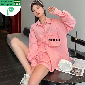 Ensemble deux pièces <span class=keywords><strong>grande</strong></span> <span class=keywords><strong>taille</strong></span>, <span class=keywords><strong>vêtements</strong></span> de créateur de haute qualité, mode haut de gamme, ensemble short sexy pour femmes 2025 - Product Image 1