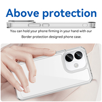 Coque de téléphone transparente pour Redmi Note 17 Pro, nouvelle coque arrière antichoc fine en TPU + acrylique 2 en 1 pour Redmi Note 17