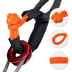 ZEAL High Strength Off-Road UHMWPE Fiber Dyneema Manille Souple Recovey Soft Shackle With Snatch Ring Kit