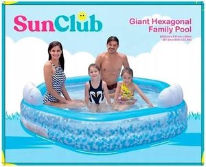 Jilong Avenli 57161 <span class=keywords><strong>SunClub</strong></span> Piscina Familiar Hexagonal Inflable con Asientos 223x211x58 cm - Product Image 6