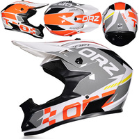Casque de moto tout-terrain, détachable et lavable, casque de motocross intégral pour moto tout-terrain, BMX, certifié DOT, course tout-terrain