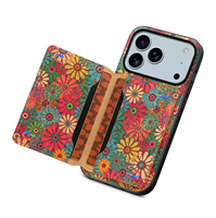 Étui de téléphone en liège naturel écologique de luxe pour iPhone 18 Pro Max 17 16 15 14, avec 4 emplacements pour cartes et support intégré