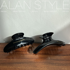 <span class=keywords><strong>ALAN</strong></span> France Horquilla de acetato elegante hecha a mano negra para mujer, peine para el peinado de la parte trasera de la cabeza, accesorio para el cabello <span class=keywords><strong>Dark</strong></span> Shark Updo - Product Image 4