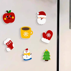 Magnet Fridge Refrigerator Metal Alloy Silver Enamel Magnetic Fridge 3D Cute Anime Vintage Tea Trips Cartoon Magnets for Fridge - Product Image 1