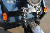 Triciclo Eléctrico de Carga Pesada para Construcción, Estructura Resistente, Carrocería Abierta, Triciclo de Carga de Alta Resistencia