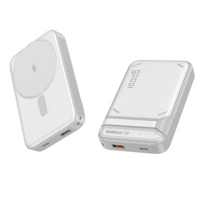 <span class=keywords><strong>Batterie</strong></span> <span class=keywords><strong>externe</strong></span> magnétique sans fil semi-solide 10000 mAh avec indicateur LED, mini <span class=keywords><strong>batterie</strong></span> portable à charge rapide - Product Image 3