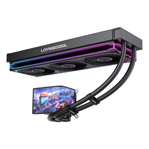 LOVINGCOOL ออลอินวัน จอโค้ง 2K ขนาด 6.67 นิ้ว 360 มม. ระบบระบายความร้อนด้วยน้ำแบบ AIO ARGB PWM สำหรับ CPU เคสคอมพิวเตอร์ตั้งโต๊ะสำหรับเล่นเกม ขนาดใหญ่พิเศษ S - Product Image 2