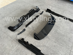 Xlstyling xe bộ dụng cụ tạo kiểu đen Knight chiến binh cơ thể Kit phía trước Lip Side váy phía sau khuếch tán Spoiler BodyKit cho BMW X3 G01 - Product Image 4