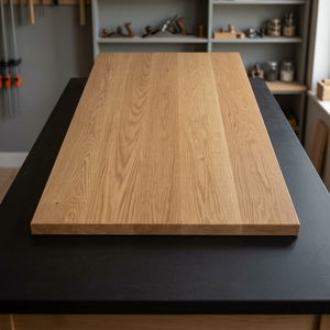 Solid Wood <b>Top</b> White <b>Oak</b> Coffee Dining <b>Table</b> - Product Image 2
