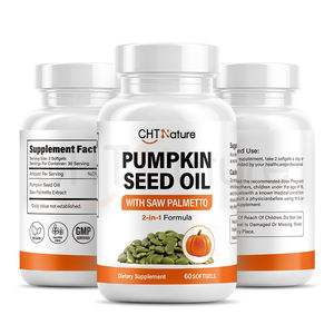 CHTNature Abóbora Semente Extract Cápsulas 3000mg Saw Palmetto e abóbora Semente Óleo Softgels - Product Image 2