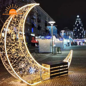 La silla grande navideña para exteriores del centro presenta un paseo decorativo a través de una caja de regalo con luz LED blanca cálida para Centro Comercial - Product Image 6