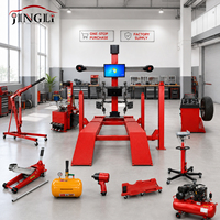 JINGLI JL6 Aligneur de roues 3D à suivi automatique, kit complet avec pont élévateur 4 colonnes, robuste, pour atelier de pneus et garage