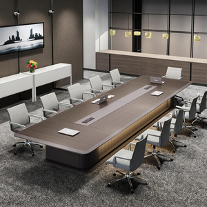 Bàn hội nghị hiện đại cho khách sạn trường học nội thất văn phòng sang trọng đơn giản bằng Gỗ mật độ cao Bảng tổng hợp dễ dàng sơn - Product Image 4