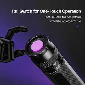 <span class=keywords><strong>Linterna</strong></span> <span class=keywords><strong>Ultravioleta</strong></span> UV <span class=keywords><strong>Profesional</strong></span> Helius Multifunción con 128 LED, Lente de Filtro Negro de Aleación de Aluminio para Inspección - Product Image 5