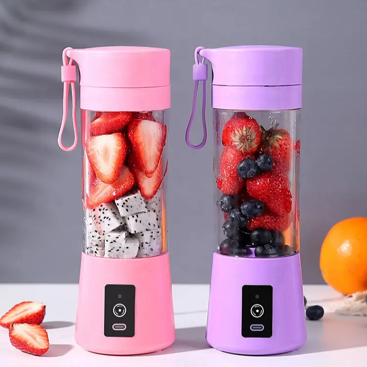 Hot Sale USB portable juicer cup/electric blender 380ml bottle hand shaker