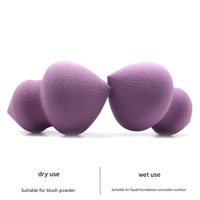 Éponge hydrophile personnalisée JLYlogo pour fond de teint en poudre libre, sans latex, double face, forme gourde, 100% pure, vente en gros