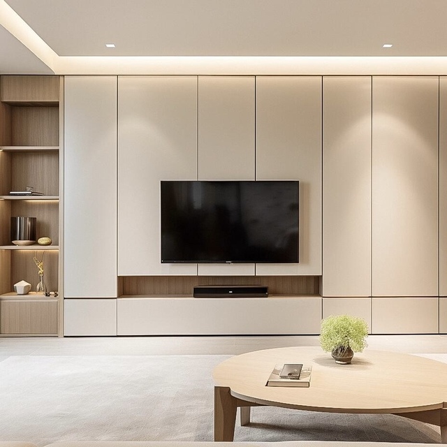 Minimalist Modern Design Suspended TV Stand Cabinet Wall Mounted for Living Room Entertainment Storage Furniture for House Home