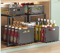 Lemari Dapur Gantung Dinding Tahan Air Ramah Lingkungan Bergaya Kayu Solid Tradisional Set Perabot Dapur Modular Modern