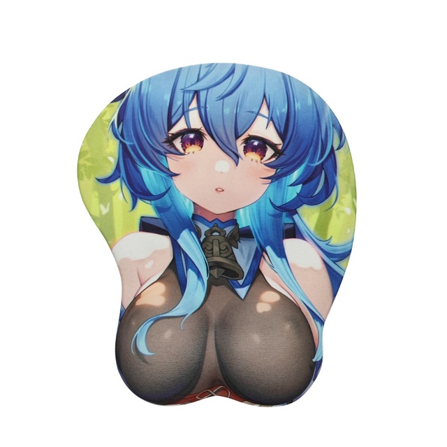 Ergonomic Silicon Mouse Pad with Wrist Rest Water Resistant & Scratch Proof Non-Slip 3D Anime Design for Gaming and Office Use