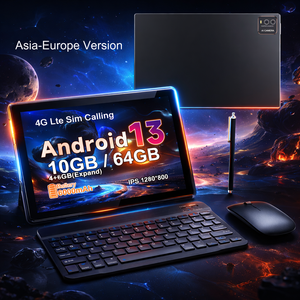 Tablet Octa Core <span class=keywords><strong>de</strong></span> 10 Pulgadas con 10 GB <span class=keywords><strong>de</strong></span> RAM y 64 GB <span class=keywords><strong>de</strong></span> Almacenamiento, Android con Ranura para Tarjeta SIM 4G, Tablet para Negocios y Aprendizaje - Product Image 1