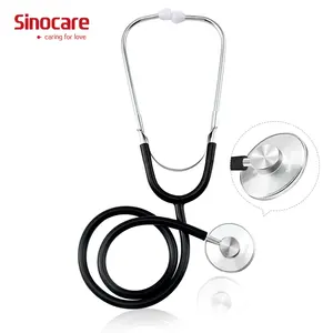 Sinocare Classic Stainless Steel Stethoscope Monitor for Patients and Pregnancy Portable Single Tube